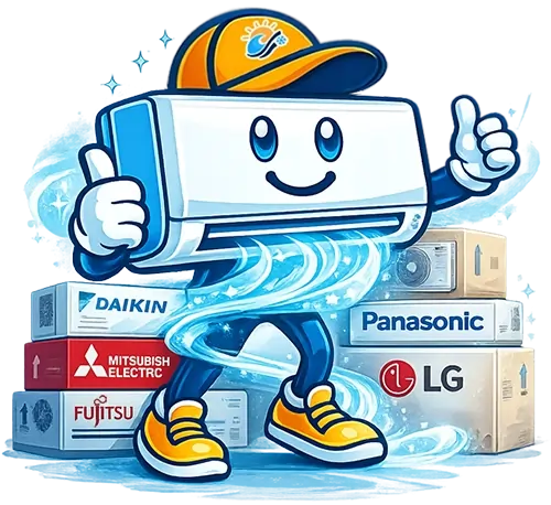 Mascot with Aircon Brands